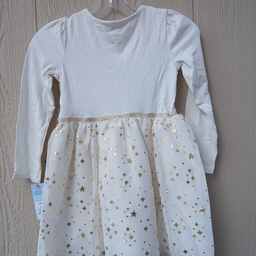 White and Gold Joy Dress - Picture 6 of 12